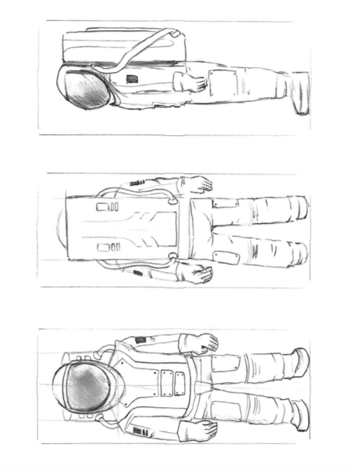 astronaut carving pattern