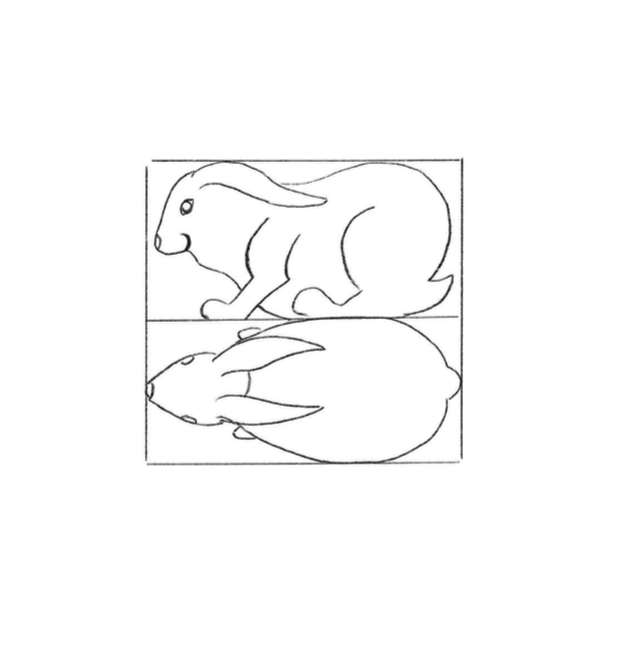 rabbit wood carving pattern
